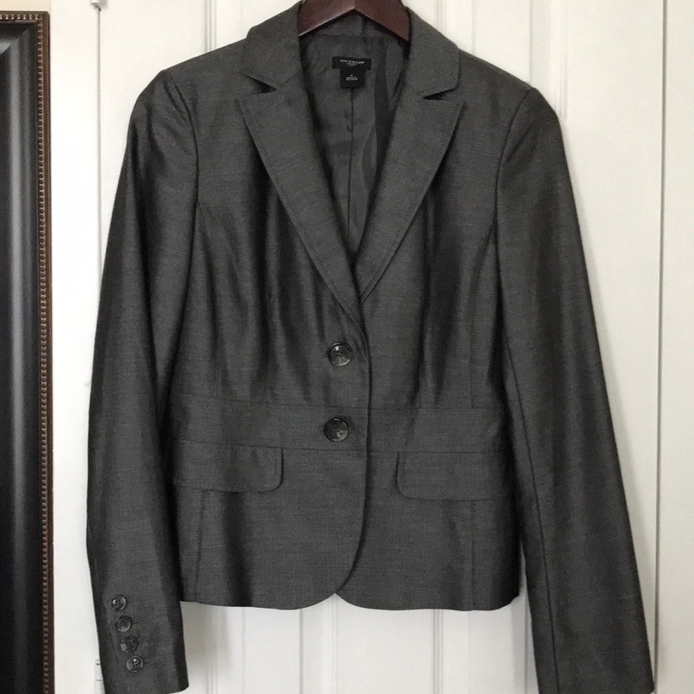 Pewter Ann Taylor blazer sz 4